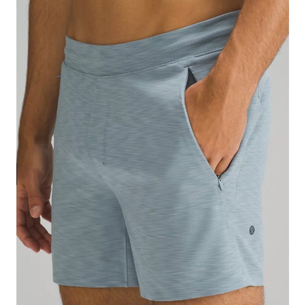 Lululemon Balancer Short 6” – Heathered Chambray – Men’s Size XXL-like new